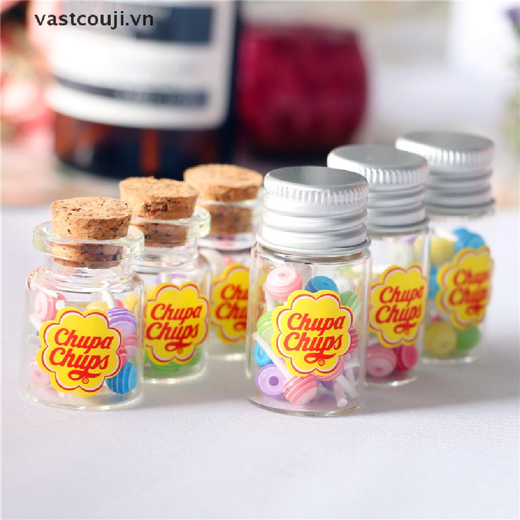 Mô Hình Kẹo Mút Tráng Miệng Kèm Giá Đỡ Tỉ Lệ 1 / 12 Trang Trí Nhà Búp Bê