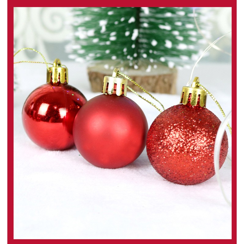 Hộp 6 Quả Châu Trang Trí Noel