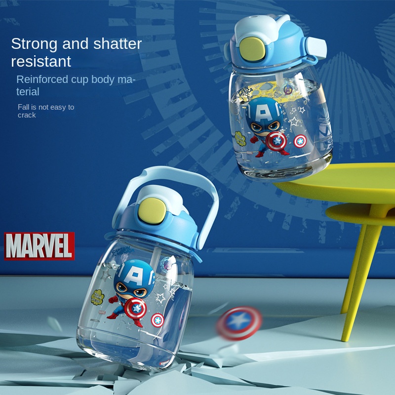 DISNEY Bình Nước Thể Thao Cỡ Lớn 1300ml In Họa Tiết Marvel Thời Trang Mùa Hè Cho Học Sinh