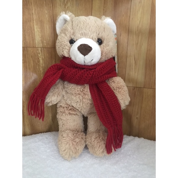 GẤU BÔNG TEDDY SIZE LỚN 80CM TĂNG KHĂN LEN VÀ TÚI RÚT HÀNG NHẬP KHẨU CAO CẤP