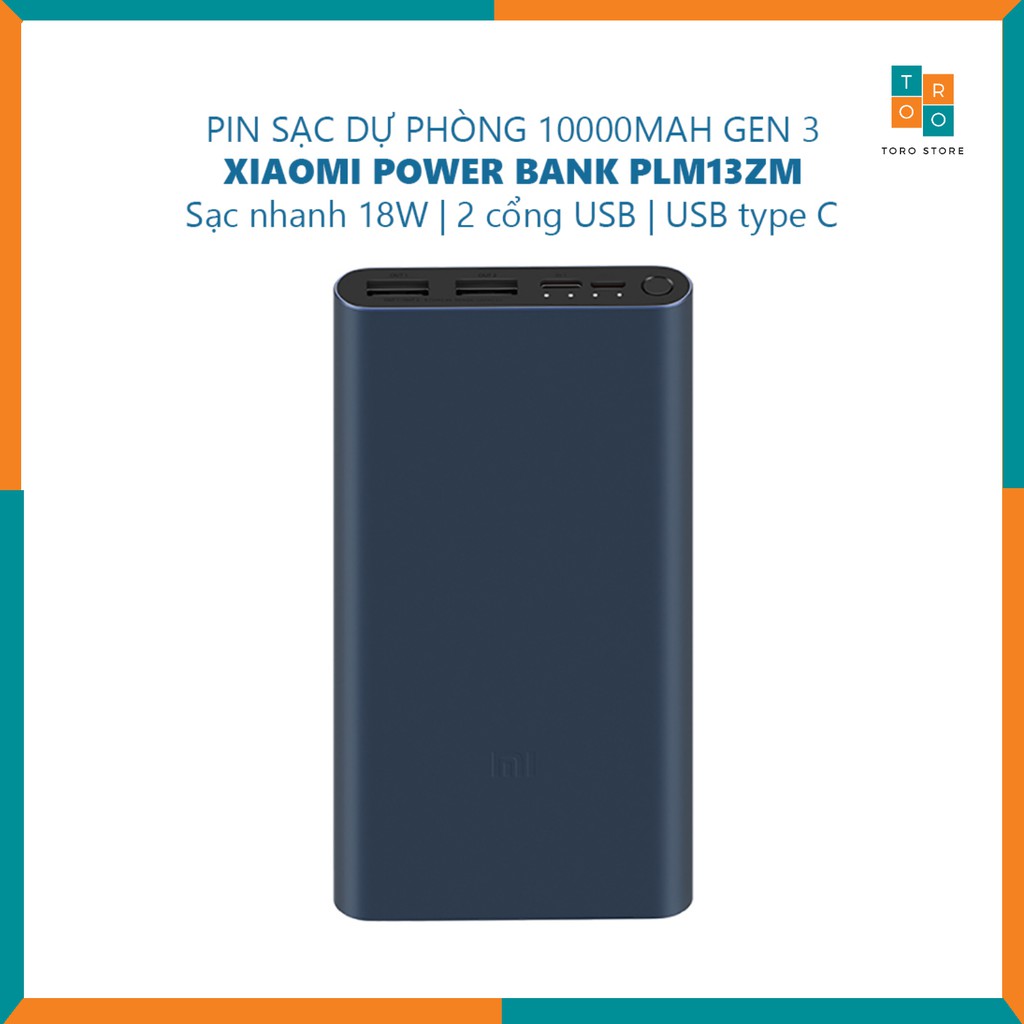 [CHÍNH HÃNG 100%] Pin Sạc Dự Phòng Chính Hãng Xiaomi Gen 3 Dung Lượng 10.000mAh | BigBuy360 - bigbuy360.vn