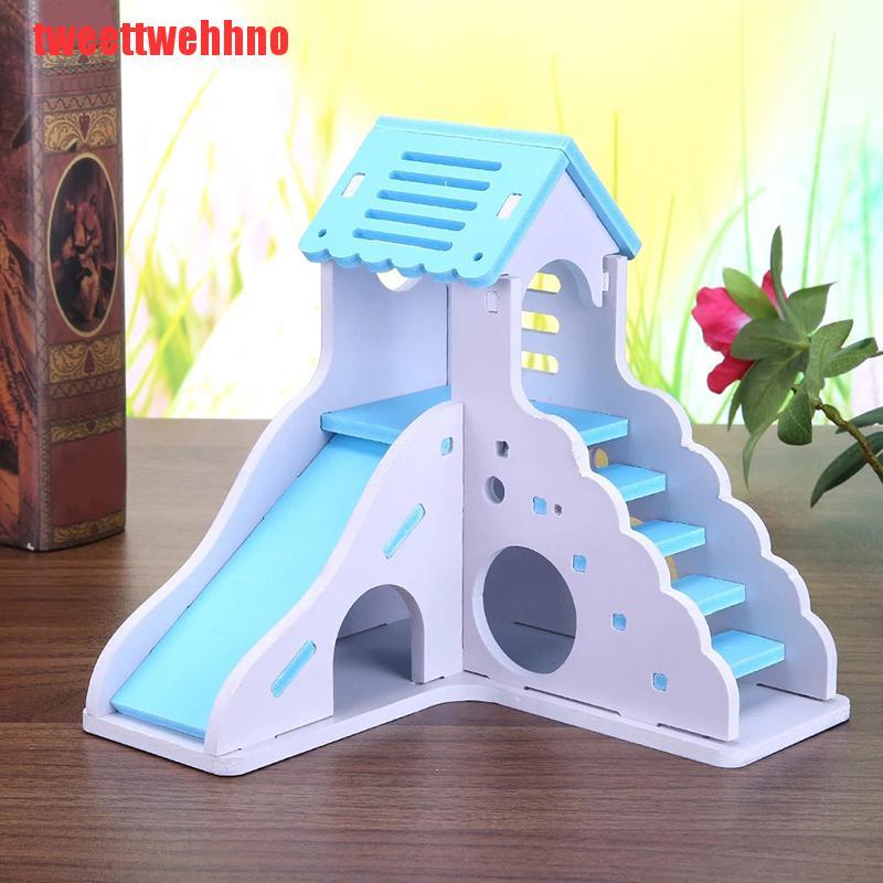 Nhà Gỗ Mini Tự Lắp Ráp Cho Chuột Hamster