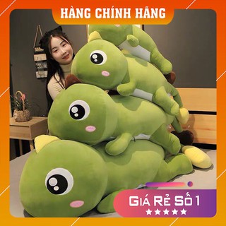 Gấu bông gối ôm khủng long đuôi tim, khủng long mắt lồi - gấu bông cao cấp siêu êm