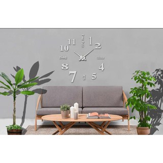 Đồng hồ dán tường châu âu DIY 3D trang trí cao cấp