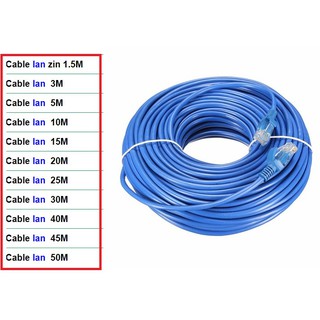 Cáp mạng cable lan zin 1.5m đúc 2 đầu từ 1.5m đến 15m
