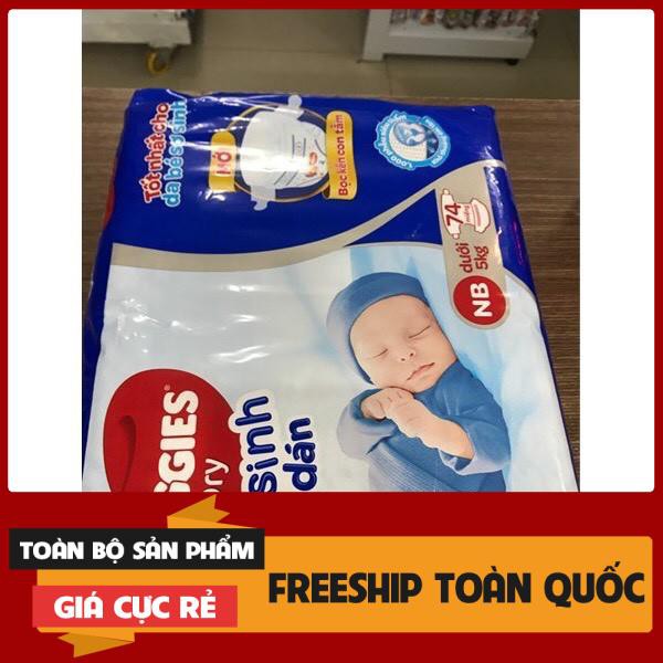 Tã dán sơ sinh Huggies mới 58-74 miếng NB58/NB74 (Cho bé dưới 5kg)