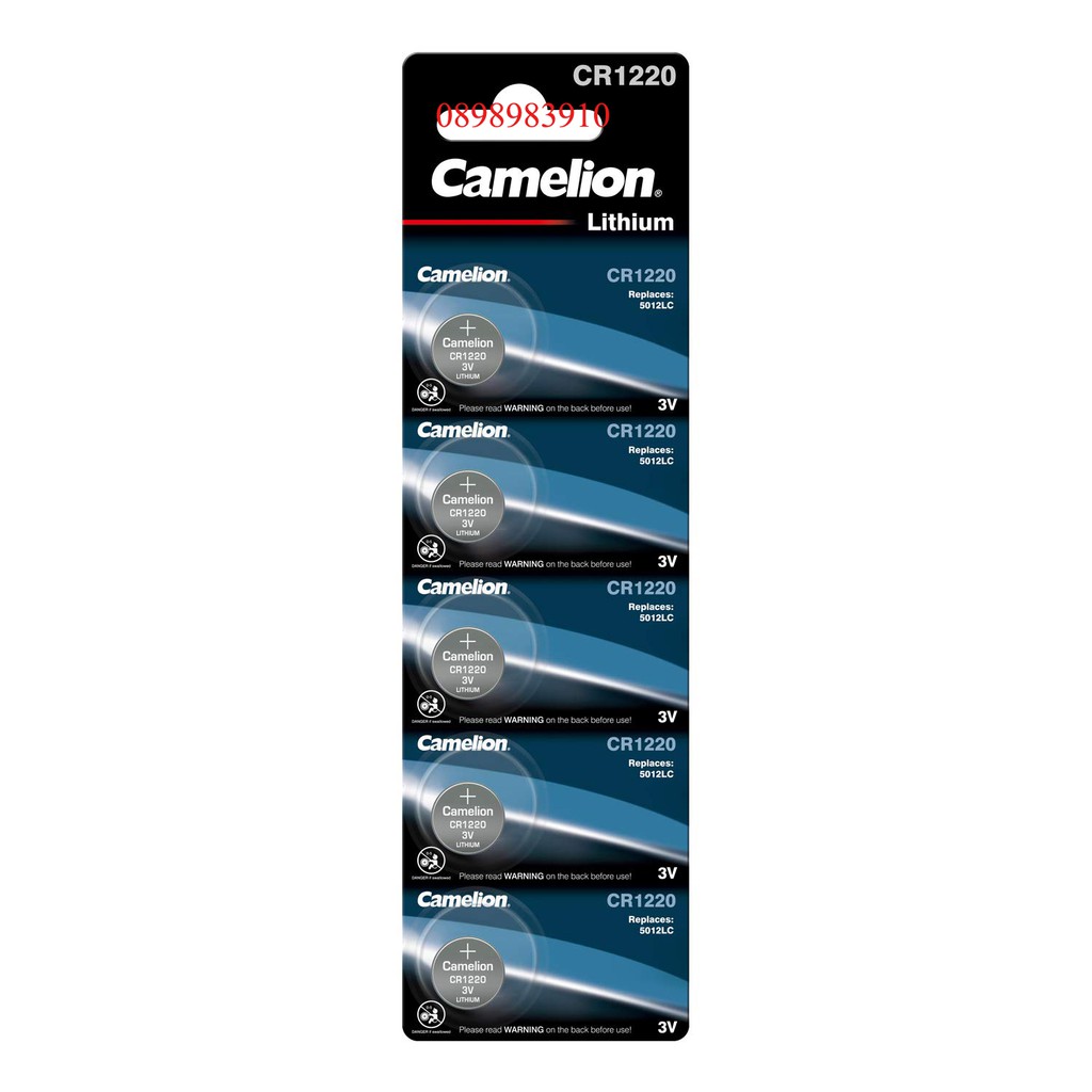 Pin CR1220 Camelion lithium 3V vỉ 1 viên