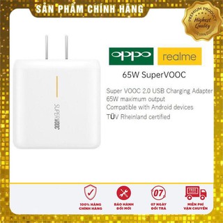 Bộ Sạc Nhanh OPPO Reno ACE Super VOOC 2.0 65W - Cáp USB-C Chính Hãng PKTC