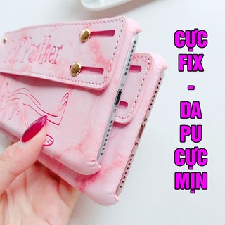 ỐP LƯNG IPHONE X / ỐP DA BÁO HỒNG IPHONE X