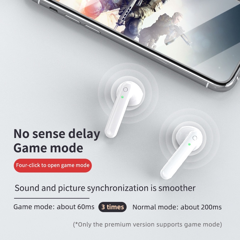 Tai Nghe Bluetooth 5.0 Không Dây TZUZL L12 TWS Có Đèn LED Và Mic