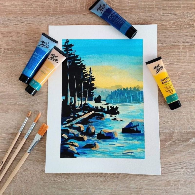 Màu Acrylic Mont Marte Lẻ 75ml - 24 Tuýp 75 ml