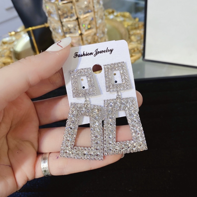 Bông tai đá đi tiệc cao cấp