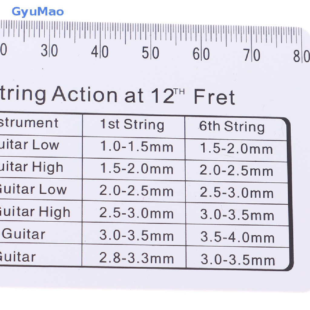 Thước Đo Dây Đàn Guitar Điện Chuyên Dụng