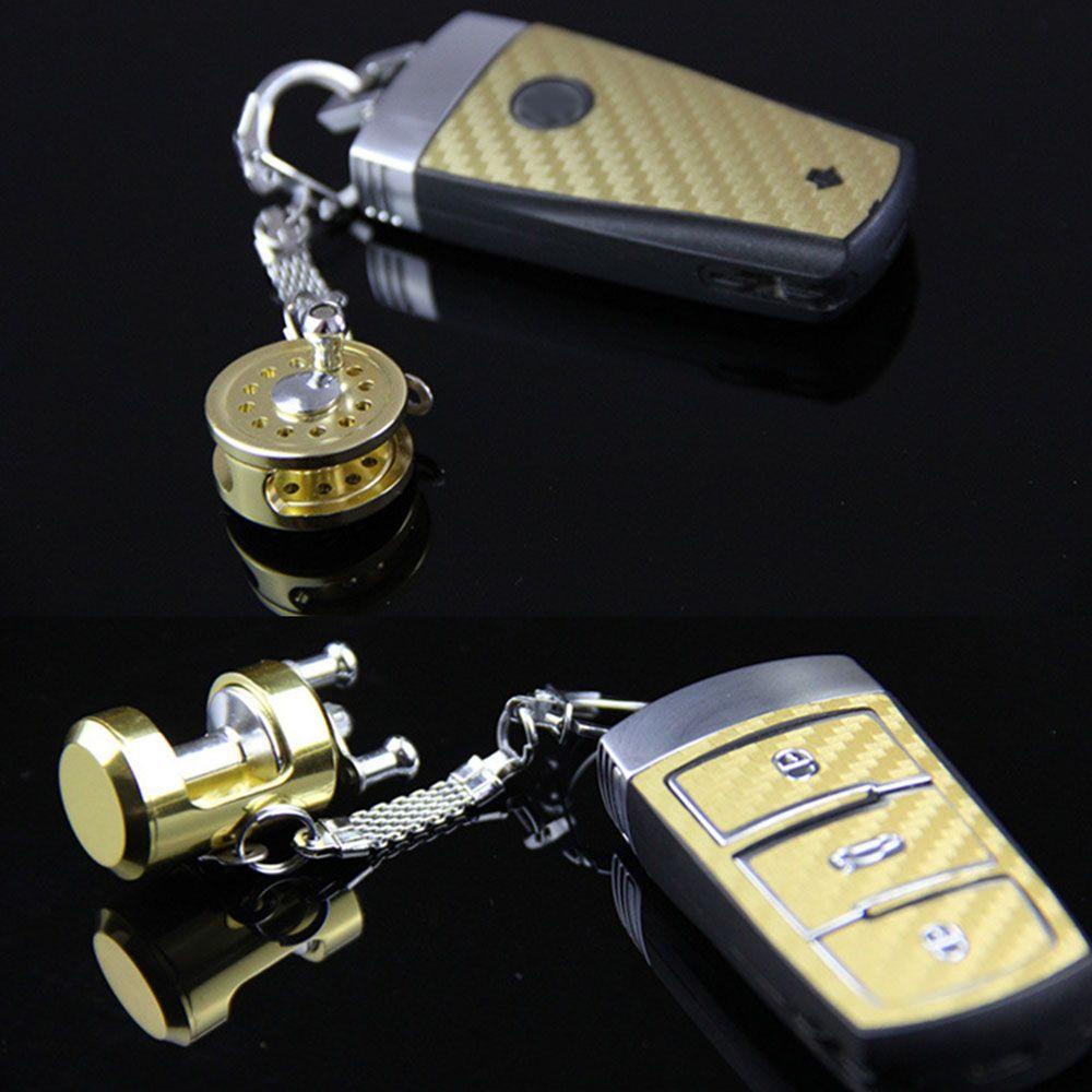 Mmluck Trolling Móc Khóa Xe Hơi / Máy Câu Cá Mini Bằng Kim Loại Độc Đáo