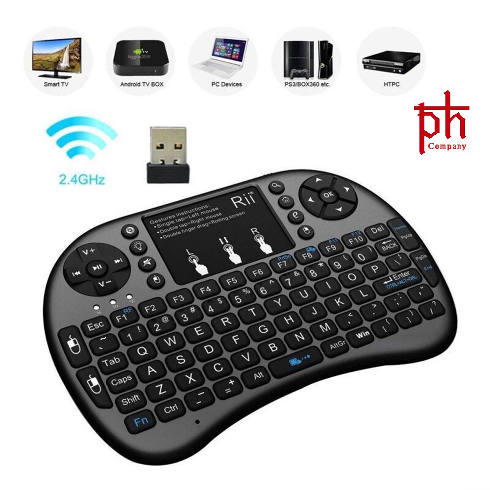 Bàn Phím Kiêm Chuột Mini Không Dây UKB-500-RF Cho Smart Tivi Và Android Box | BigBuy360 - bigbuy360.vn