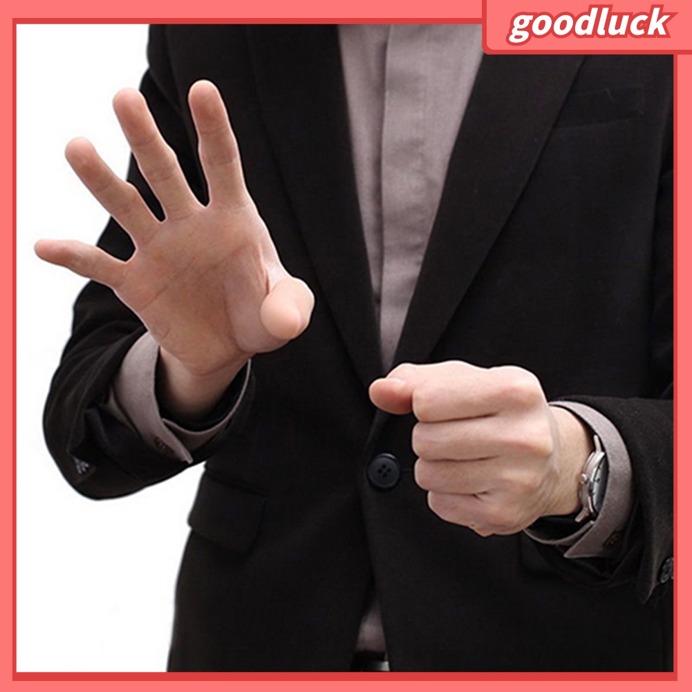 Bộ ngón tay cái bằng nhựa và lụa màu đỏ dùng làm đạo cụ ảo thuật