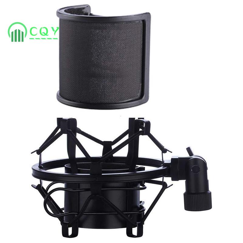 Giá Đỡ Micro Chống Sốc Kèm Tấm Lọc Âm Thanh Tiện Dụng