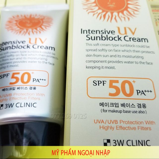 ☆ Kem chống nắng 3WCLINIC 70ml