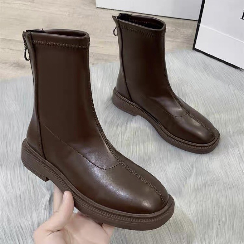 D7{SẴN} BOOTS DA ĐẾ BỆT | CÓ LÓT LÔNG HÀNG LOẠI 1