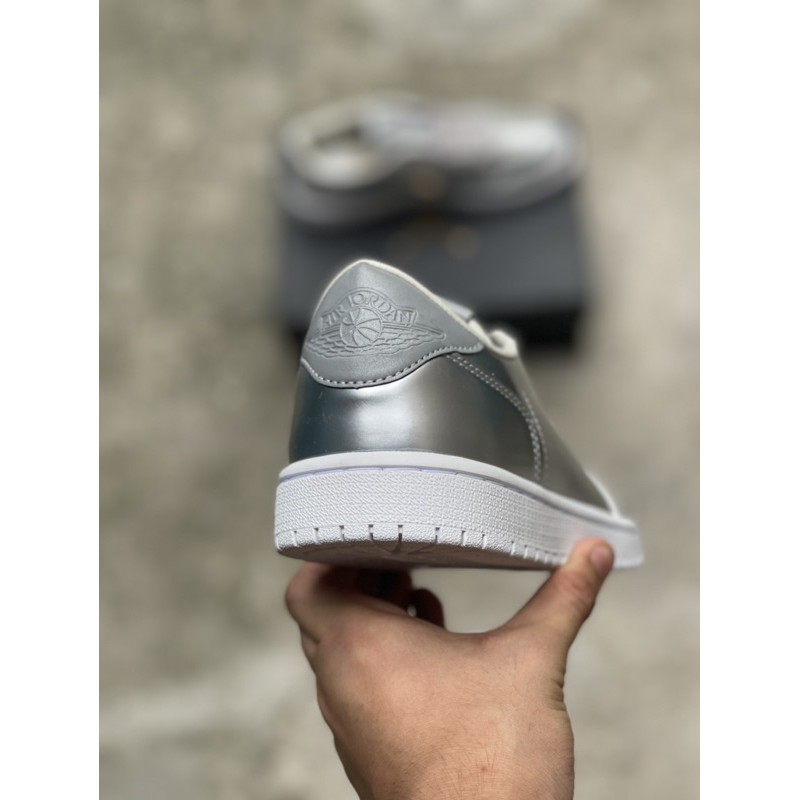 Giày thể thao sneaker jd1 cổ thấp nam nữ  màu bạc hình ảnh thật đầy đủ hộp phụ kiện