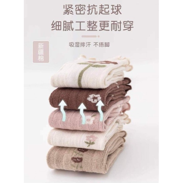 Tất cổ cao/vớ đùi  cổ bèo hoa nhí Hàn Quốc cho bé 0-3 tuổi.Chíp Chíp Shop