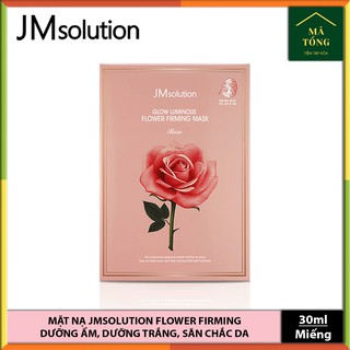 Mặt nạ JMsolution Glow Luminous Flower Firming Mask 30ml dưỡng da giúp da săn chắc, mịn màng chiết xuất từ hoa hồng