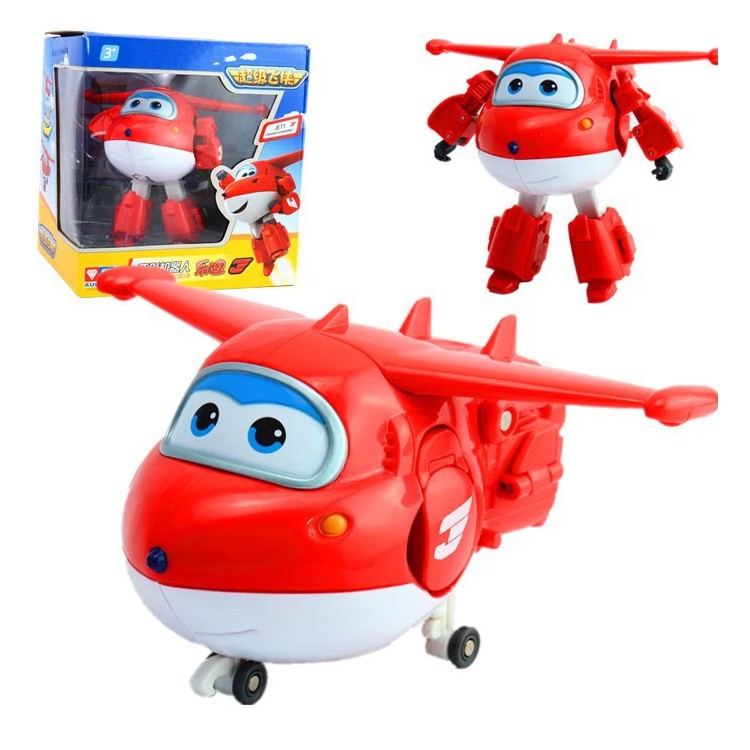 Máy bay Jet tia chớp cỡ lớn đồ chơi đội bay siêu đẳng super wings