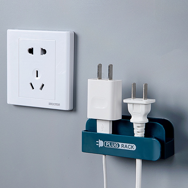 Giá đỡ phích cắm điện dán tường thiết kế tiện dụng