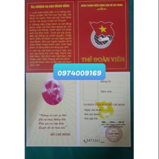 THẺ ĐOÀN VIÊN (100 THẺ)/ 100 thẻ đoàn viên