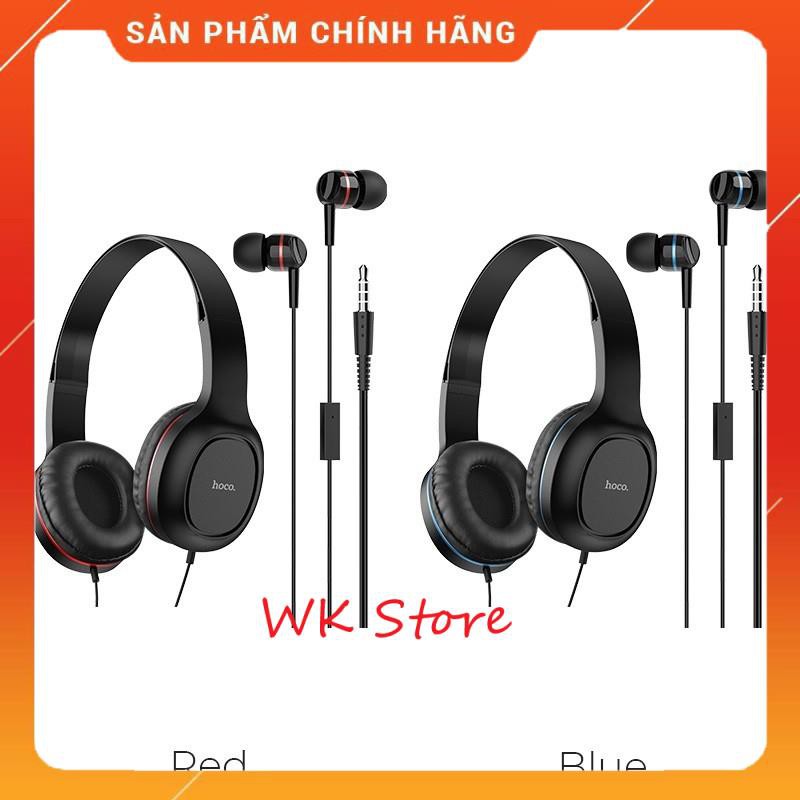 Tai nghe chụp tai cao cấp Hoco W24, kèm dây 3.5 mm (hàng chính hãng, Bh 1 năm)