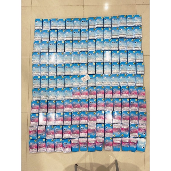 Miếng Dán Trắng Răng Crest 3D White Sensitive mẫu mới (Gentle Doux Whitestrips) -  FULLBOX RĂNG NH