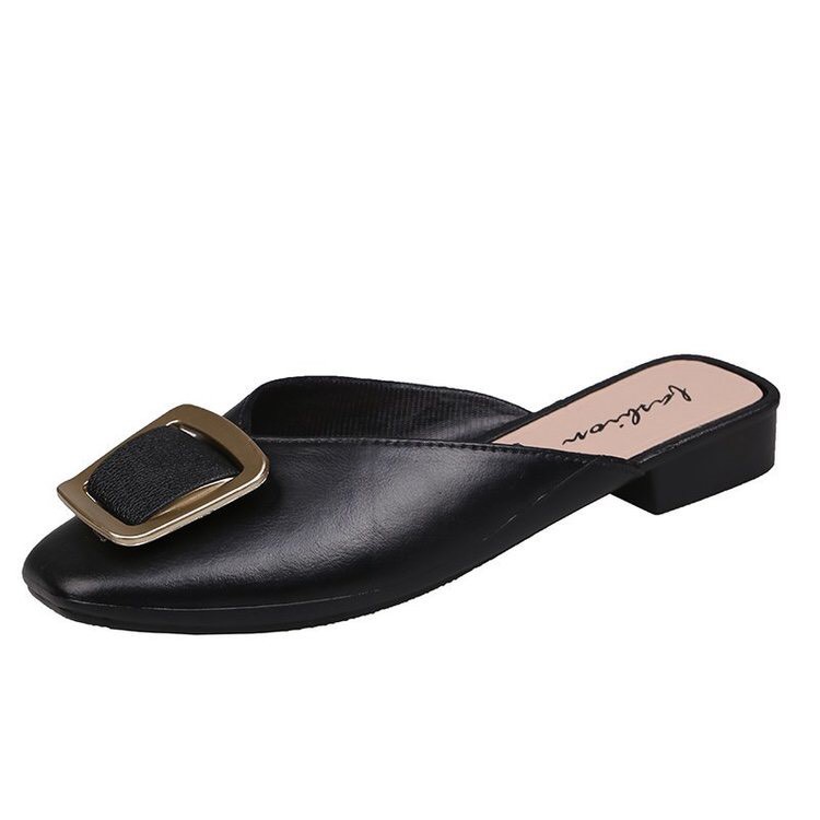 Giày sục nữ, dép nữ búp bê đế bệt mũi vuông hot trend 3 màu Đen - Xanh - Nâu - TGS122 | BigBuy360 - bigbuy360.vn