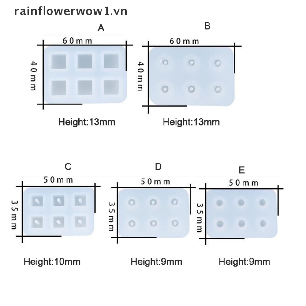 Khuôn Silicone 6 Lỗ Làm Đồ Thủ Công Tiện Dụng