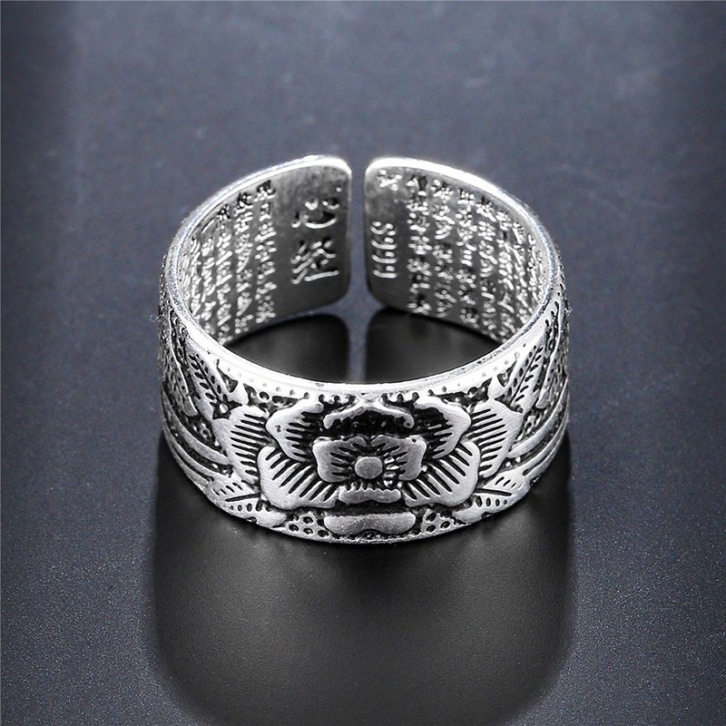 Nhẫn mạ bạc kiểu Thái Lan phong cách retro