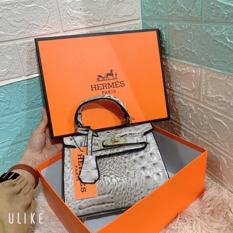 Túi H..M Da Cá Xấu,Túi Đeo Chéo Nữ Cầm Tay Sang Chảnh