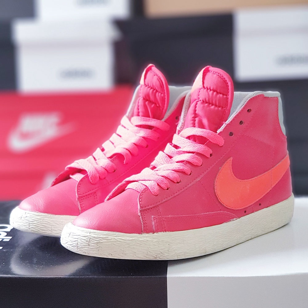 Giày Nike Blazer Mid đỏ, size 36.5, real 2hand