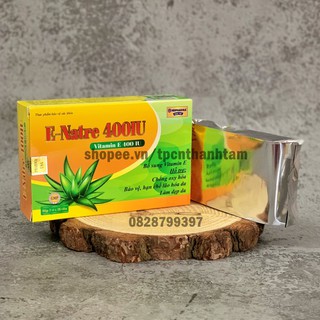 Viên uống E NATRE-400IU hỗ trợ làm đẹp da, chống lão hóa - Hộp 30 viên