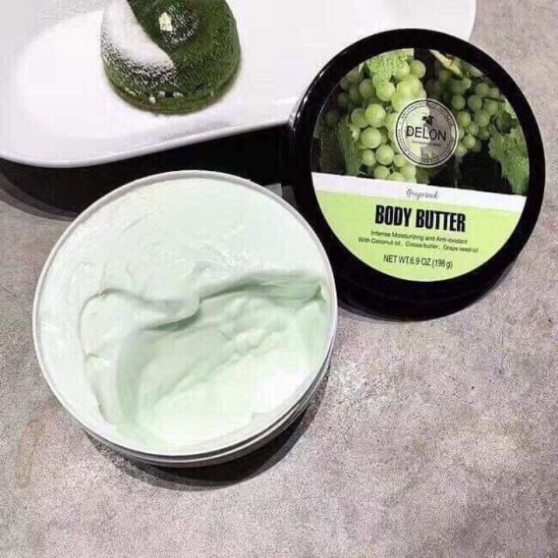 Sale 35% Kem dưỡng ẩm sáng da BODY BUTTER DELON 196gram hương Nho