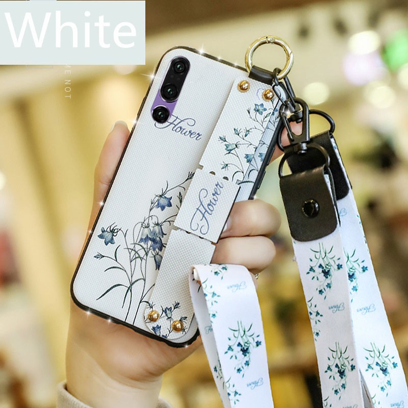 Ốp điện thoại kèm 2 dây ngắn & dài cho Huawei Y9 2019 Y7 Pro Y5 2018