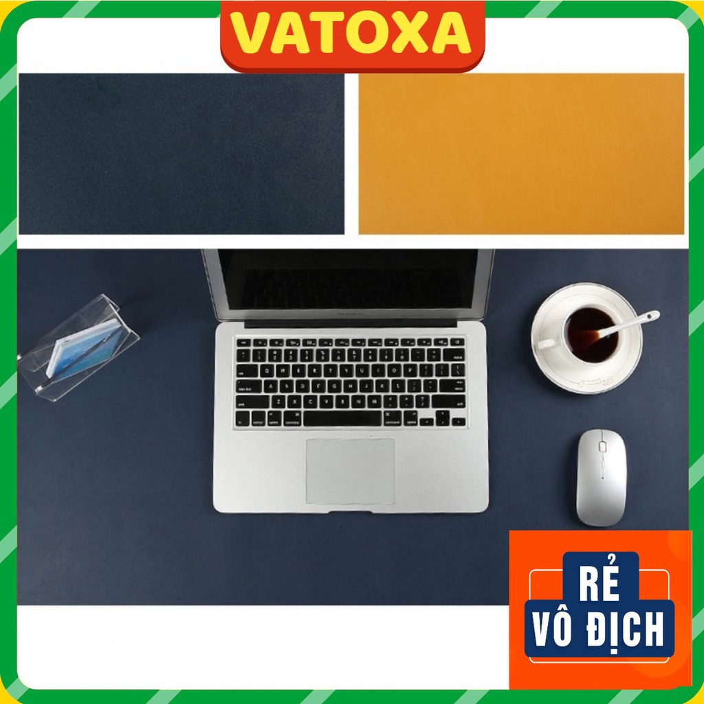 Miếng Lót Thảm Trải Bàn Làm Việc DeskPad Da Cỡ Lớn 120x60 Kiêm Bàn Di Chuột Máy Tính Mouse Pad Chống