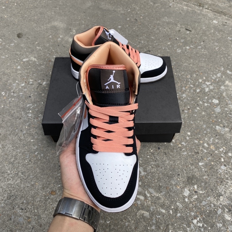 Giày Thể Thao JD mo_cha peach cao cổ