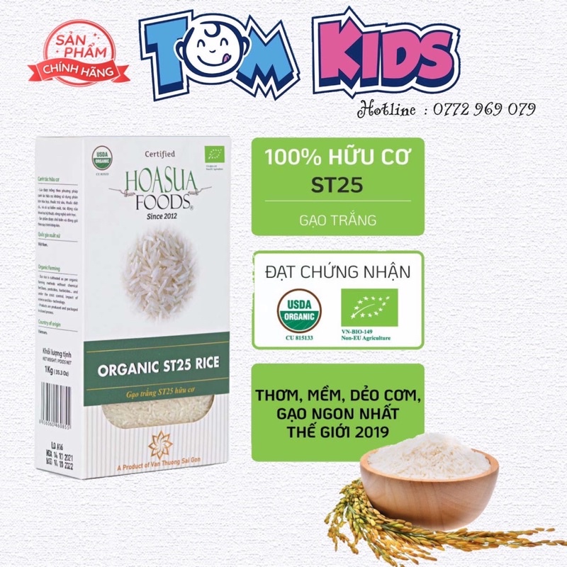 [Chính Hãng]Gạo Hoa Sữa Thơm Ngon Hộp 1KG Date 3/2023