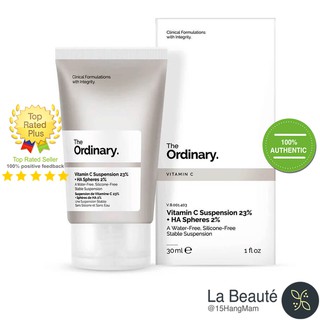 The Ordinary Vitamin C Suspension 23% + HA Spheres 2% - Kem Dưỡng C 23% Sáng Da, Cấp Ẩm, Chống Lão Hóa 30ml