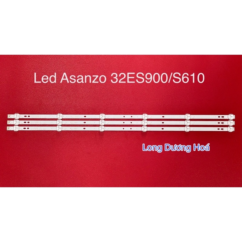 Bộ Led Tivi Asanzo 32S610 32ES900 3 Thanh, 6 Bóng
