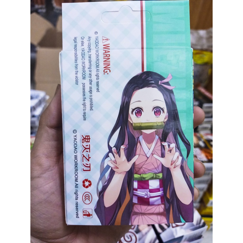 Bộ bài tây in hình nhân vật hoạt hình Demon Slayer Kimetsu No Yaiba 52-54 lá dễ thương độc đáo