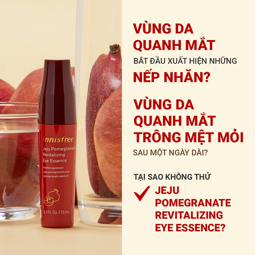 Tinh Chất Dưỡng Mắt Jeju Pomegranate Revitalizing Eye Essence 15ml