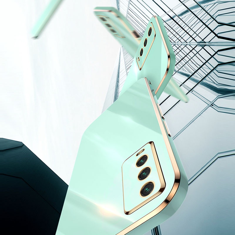 Ốp điện thoại vuông mềm mạ 6D macaron cho Vivo Y20 Y20S Y12S 2021 Y3S Y12A