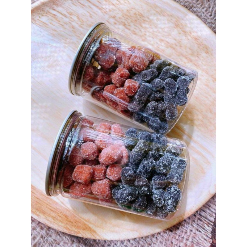 1 hủ pet 300gr kẹo dẻo dâu tây dâu tằm
