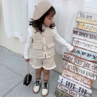 Set dạ đùi 3 chi tiết cho bé gái