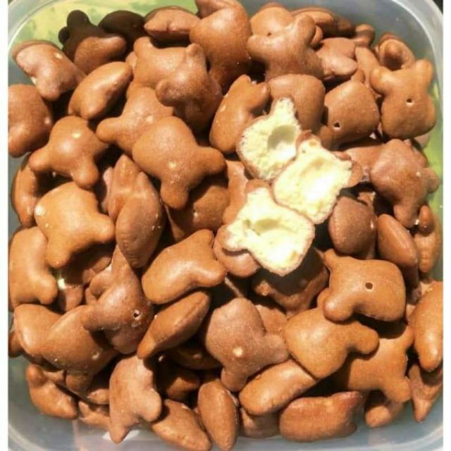 Bánh gấu kem socola nhân phomai túi 200gr